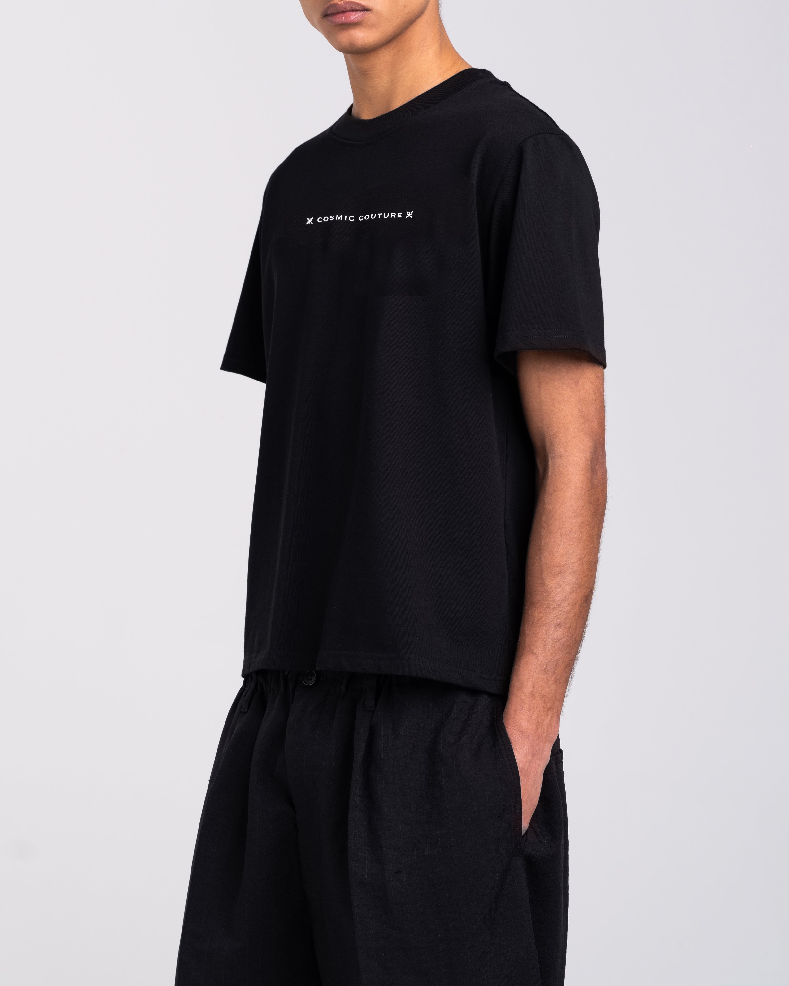 RAWSTAR Antares Cosmic Couture T-Shirt back view – premium Italian cotton, limited edition.