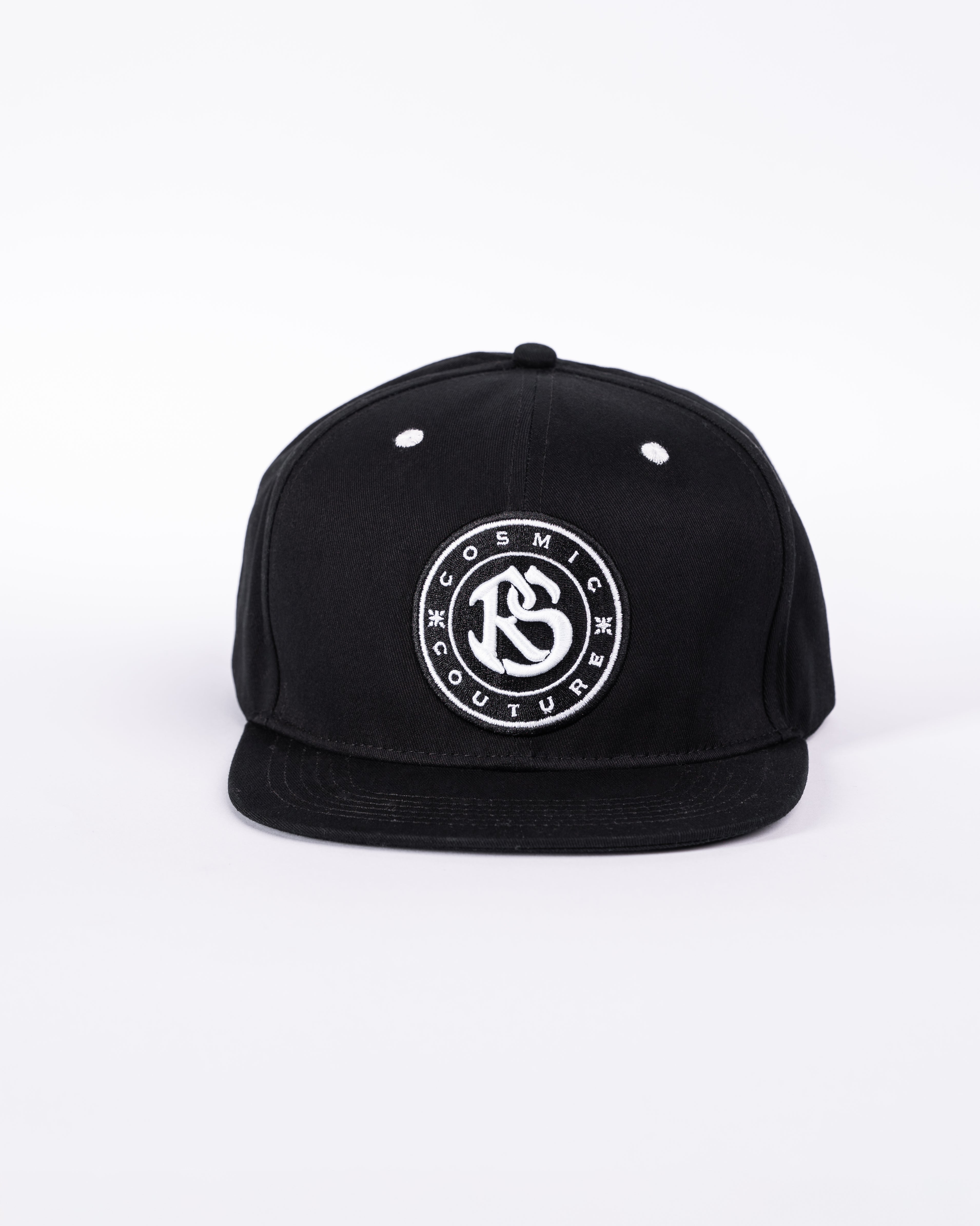 RAWSTAR Solaris Trucker Hat in black – back view showing adjustable strap, luxury streetwear detail.