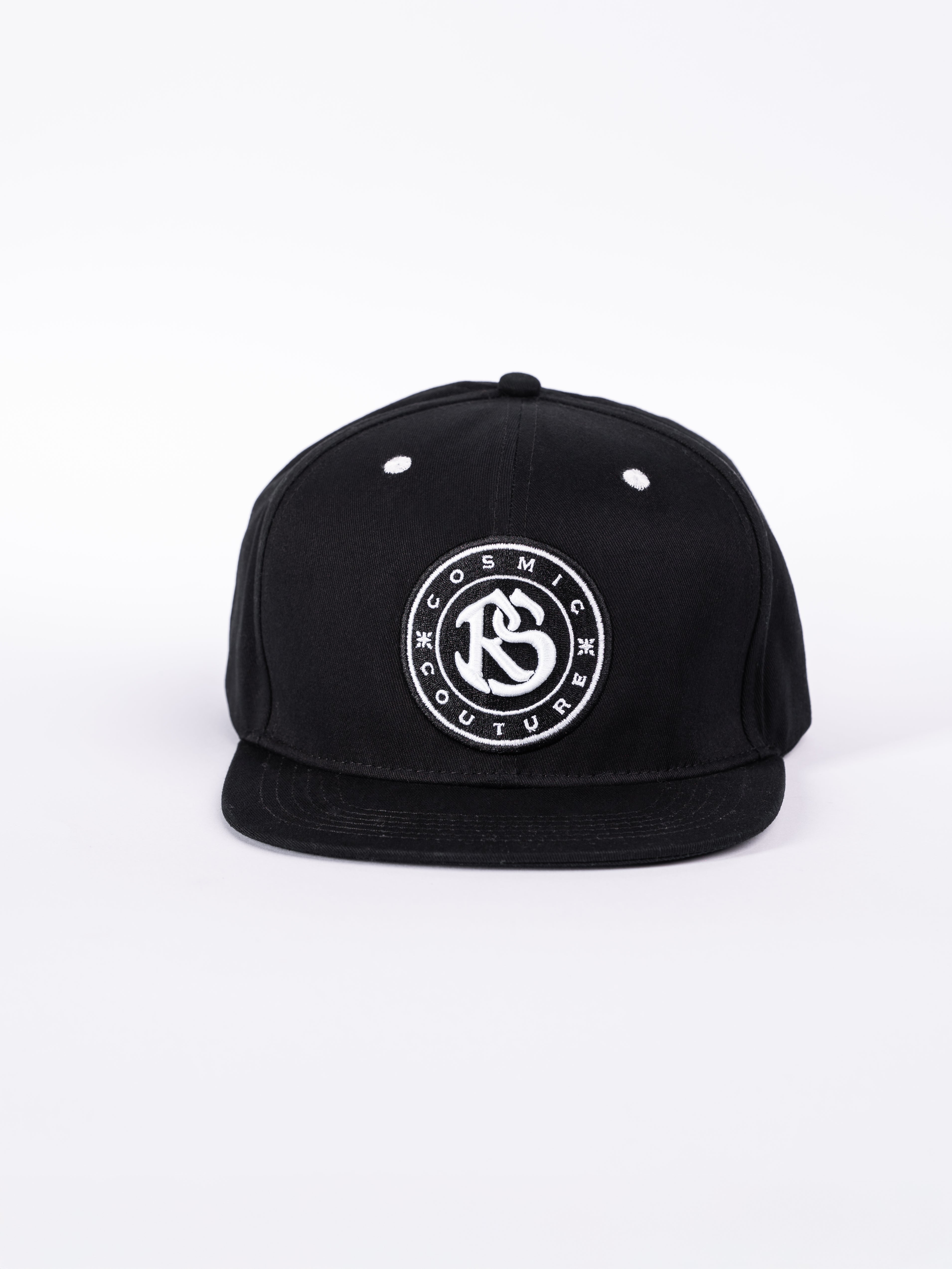 RAWSTAR Solaris Trucker Hat in black – back view showing adjustable strap, luxury streetwear detail.