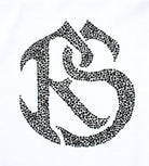 RAWSTAR Logo Antares Astra Stellar T-Shirt in white – detailed view of embroidery, limited edition luxury streetwear Made in Italy.