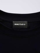 RAWSTAR Antares Astra Stellar T-Shirt – close-up of “Astra Stellar” high-rubber print and textured finish, handmade in Italy.