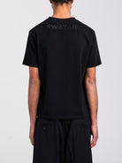 RAWSTAR Antares Cosmic Couture T-Shirt side view – oversized silhouette, luxury streetwear.