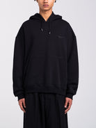 RAWSTAR Sirio Sweatshirt in black – front view, luxury streetwear made in Italy, limited edition.