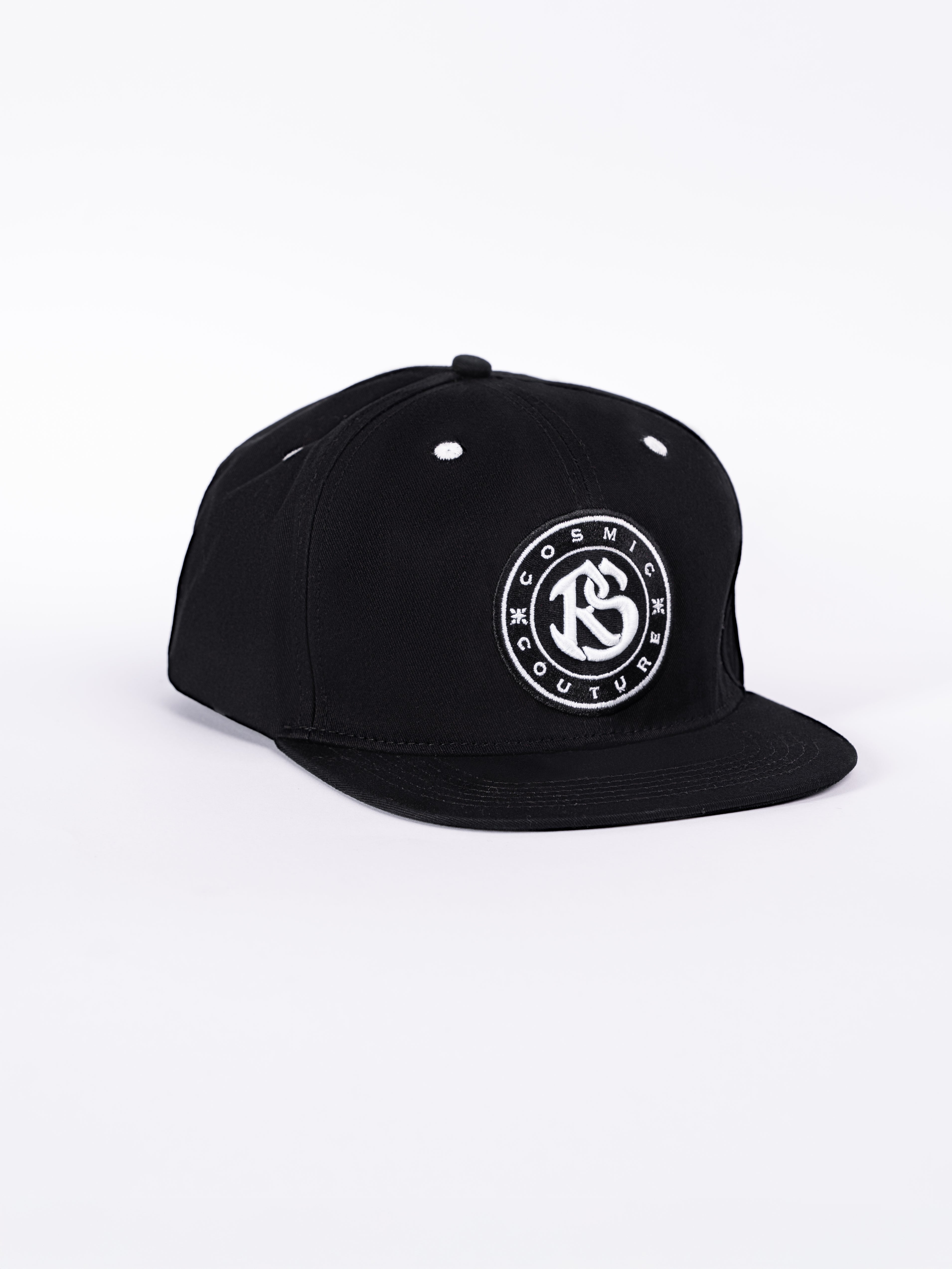 RAWSTAR Solaris Trucker Hat in black – luxury streetwear accessory, limited edition, Made in Italy.